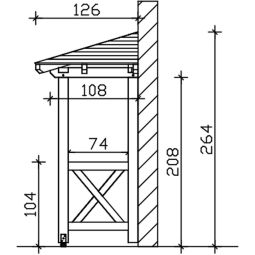 Skan Holz Vordach Wesel Dach 6