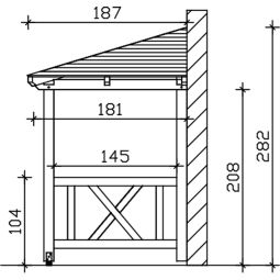 Skan Holz Vordach Wismar Dach 7
