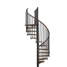 Minka Spindeltreppe Spiral Wood schwarz 4