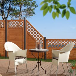 TraumGarten Sichtschutzzaun ARZAGO Holz Anschluss 3