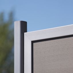 TraumGarten Sichtschutzzaun DESIGN WPC ALU 7