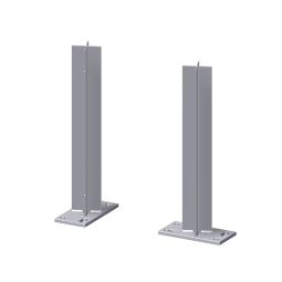 TraumGarten Sichtschutzzaun JUMBO WPC Pfostenträger 3