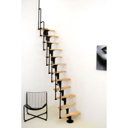 Minka Mittelholmtreppe Twister Buche schwarz 3
