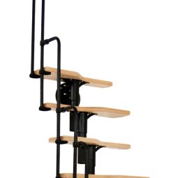Minka Mittelholmtreppe Twister Buche schwarz 4