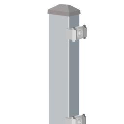 Doppelstabmattenzaun Rundum-sorglos-Paket Zink 5