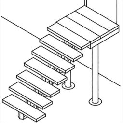 DOLLE Stütze für Gardentop Podest 3