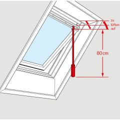 Bedienungsstange Dachfenster Zubehör 