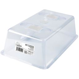 Windhager Haube für Aussaat-Schale transparent mit Belüftungsklappen für eine bessere Temperaturregulierung 
