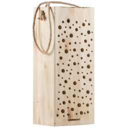 Windhager Wildbienennistholz Nisthilfe aus geflammtem Massivholz