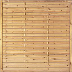 T&J Sichtschutzzaun Lamellenzaun Sichtschutz Lamellenzaun aus imprägniertem Holz, ca. 5x60 mm starke Lamellen, Rahmenstärke ca. 34x54 mm, verzinkt geklammert, in vielen Größen erhältlich