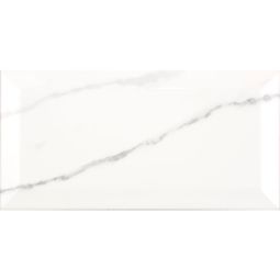 Facettenfliesen Metro Carrara glänzend 10x20 cm Stärke 8 mm 1 Pack = 25 Stück, vielseitig einsetzbar