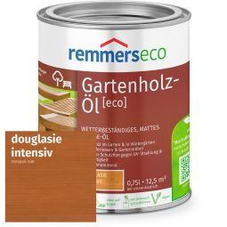 Remmers Gartenholz-Öl eco douglasie intensiv Schützt dauerhaft, mattes Öl für Terrassen & Gartenmöbel, wetterfest und schön