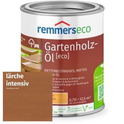 Remmers Gartenholz-Öl eco lärche intensiv Schützt dauerhaft, mattes Öl für Terrassen & Gartenmöbel, wetterfest und schön