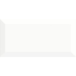 Wellker Facettenfliesen Flores Weiß glasiert glänzend Rundkante vielseitig einsetzbar