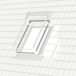 VELUX Adapterrahmen ELX 0000 für den Austausch älterer Fenster Ein Rahmen aus Aluminium zur Anpassung unterschiedlicher Einbauhöhen zwischen dem Velux-Standardsortiment ab 1991 bis 2000 und dem aktuellen Sortiment