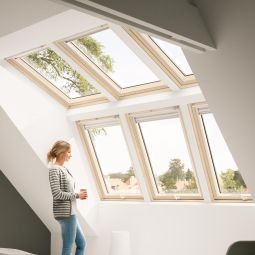 VELUX Dachfenster Lichtlösung PANORAMA Kunststoff THERMO weiß 2x2 Fenster 2-fach Standard-Verglasung, ESG außen, VSG innen