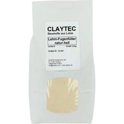 ClayTec Lehm-Fugenfüller natur-HELL 1,5 kg-Beutel, trocken