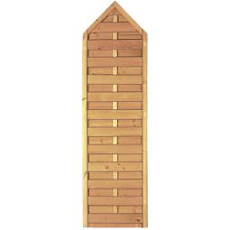 T&J Sichtschutzzaun Maxi-Massiv mit Spitze Sichtschutz Lamellenzaun Sichtschutzzaun mit Spitze 60x210/180 cm, massiv, wetterfest & klassisch elegant – ideal für stilvolle, blickdichte Gartengestaltung