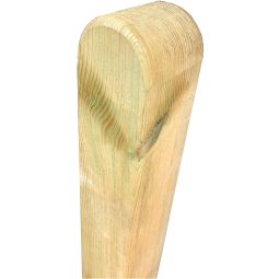 T&J Pfosten Kopf gerundet Kantholzpfosten, kesseldruckimprägniert, Kopf gerundet – in 7x7 & 9x9 cm, Längen von 90 bis 240 cm, allseitig glatt gehobelt