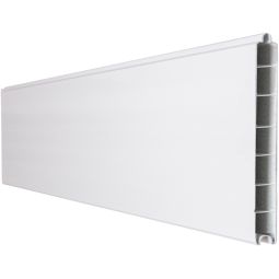GroJa BasicLine schmal PVC-Steckzaun Sichtschutzzaun Weiss Einzelprofil Sichtschutz Lamellenzaun Hochwertiger Kunststoff mit PVC-Folie veredelt, viele Kombinationsmöglichkeiten, 180x15x1,9 cm