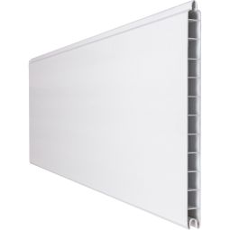 GroJa BasicLine Premium PVC-Steckzaun Sichtschutzzaun Weiss Einzelprofil Sichtschutz Lamellenzaun Aus hochwertigem Kunststoff, mit PVC-Dekorfolie veredelt, viele Kombinationsmöglichkeiten, 180x28,4x1,9 cm