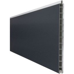 GroJa BasicLine Premium PVC-Steckzaun Sichtschutzzaun Anthrazitgrau Einzelprofil Sichtschutz Lamellenzaun Aus hochwertigem Kunststoff, mit PVC-Dekorfolie veredelt, viele Kombinationsmöglichkeiten, 180x28,4x1,9 cm