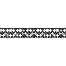 GroJa Steckzaun Designeinsatz Oriental Aluminium Anthrazit DB 703 Pulverbeschichtet, 179,5x25,5x0,15 cm, ohne Adapterleisten-Set