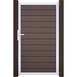 GroJa Einzeltor Solid Steckzaun Terra Elegantes Design, langlebig und pflegeleicht, individuelle Maßanfertigung möglich