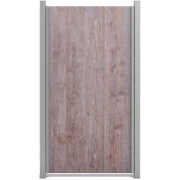GroJa Premo HPL-Sichtschutzelement Holzoptik Sichtschutz Stabil, bruchfest und äußerst beständig gegen Hitze und Schmutz, 90x180x0,8 cm