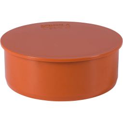 Wellker KG Muffenstopfen DN 160 zum Verschluss eines KG Rohres, für KG-System PVC - Coex SN 4