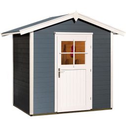 weka Gerätehaus 223 anthrazit Geräteschuppen Massivholzbauweise