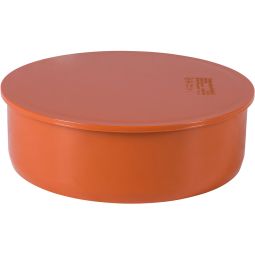 Wellker KG Muffenstopfen DN 200 zum Verschluss eines KG Rohres, für KG-System PVC - Coex SN 4