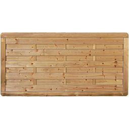 T&J Gartenzaun Avantgarde Vorgartenzaun Holzzaun Kesseldruckimprägnierter Vorgartenzaun aus Kiefer/Fichte, 180x90 cm, mit gerundeten Ecken und Edelstahlschraubnägeln, wetterfest und stabil

