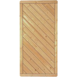 T&J Sichtschutzzaun CLASSIC Diagonal Sichtschutz Lamellenzaun Classic Sichtschutzzaun Diagonal aus imprägnierter Fichte, Edelstahlklammern und diagonaler Profilanordnung in 5 Größen