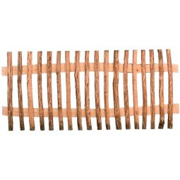 T&J MARRE-Lattenzaun Staketenzaun Haselnuss MARRE-Lattenzaun 180x80 cm aus unbehandelter Haselnuss mit ca. 6 cm Lattenabstand und zwei Querriegeln – natürlich und robust