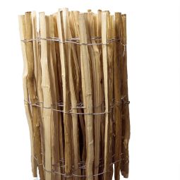 NOOR Staketenzaun Berg-Haselnuss Holzzaun Haselnuss-Staketenzaun mit 8–10 cm Lattenabstand