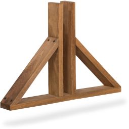 NOOR Standfuß für Zaunelemente Für alle Sichtschutzelemente mit einer Stärke von bis zu 35 mm geeignet, 50x6x35 cm