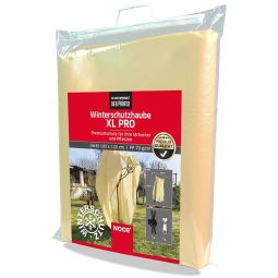 NOOR Winterschutzhaube XL PRO 180x120 cm mit Reisverschluss und Zugseil Leichte Winterschutzhaube aus 70 g/m² PP-Gewebe für kompakten Frostschutz