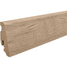 HARO Stecksockelleiste Eiche Sicilia puro Fußleisten Maß 19x58 mm, steckbar, natürliche Eichenoptik mit ruhiger Maserung