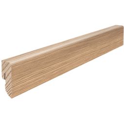 HARO Stecksockelleiste Cube Eiche puroweiß Fußleisten Modernes Kubus-Profil mit matter Oberfläche in Puroweiß