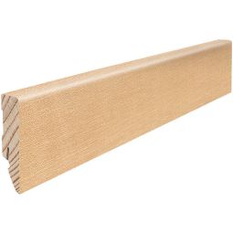 HARO Stecksockelleiste Cube Ahorn Massivholzkern Fußleisten Helles Furnier aus Bergahorn/Kanadischer Ahorn, Massivholzkern, 16x58 mm, 2,2 m