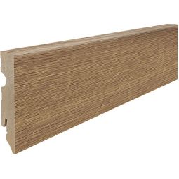 HARO Stecksockelleiste Cube Eiche Savona natur Fußleisten Zeitgemäßes Cube Design, naturgetreue Eiche-Optik, pflegeleicht foliert