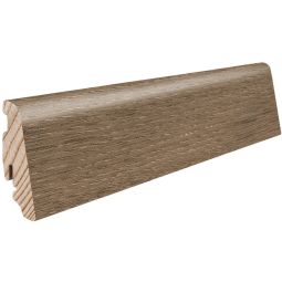HARO Stecksockelleiste DISANO Eiche Victoria samtbraun Nässeschutz Fußleisten 2200x19x58 mm, feuchtigkeitsbeständig in samtbrauner Eichenoptik