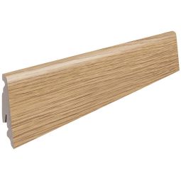 HARO Stecksockelleiste Eiche Portland Flavia puro Fußleisten Maß 19x58 mm, steckbar, helles Eiche-Dekor, mit Folierung