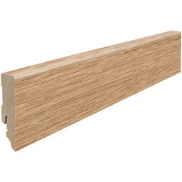 HARO Stecksockelleiste Cube Steineiche Fußleisten 2200x16x58 mm, kubische Form, naturnahes Steineiche-Dekor