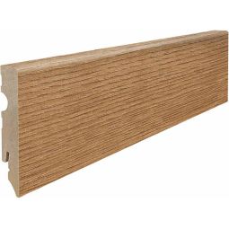 HARO Stecksockelleiste Cube Eiche Veneto Calla natur Fußleisten Helles Holzdekor mit natürlicher Maserung und vielseitigen Einsatzmöglichkeiten