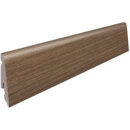 HARO Stecksockelleiste Nussbaum Vario Fußleisten Klassischer Holzton mit moderner Steckmontage und robustem MDF-Kern, 2200x19x58 mm