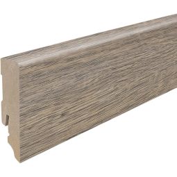 HARO Stecksockelleiste DISANO Cube Eiche Quebec altbraun Fußleisten Kubus-Sockelleiste 16x58 mm, foliert