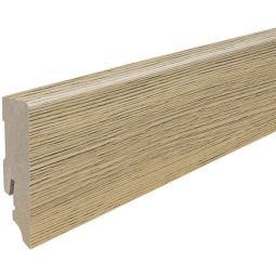 HARO Stecksockelleiste DISANO Cube Berglärche puro Fußleisten Natürliche Berglärche-Optik trifft stabile Steckverbindung, 2200x16x58 mm