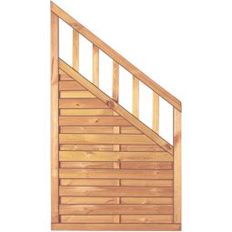 T&J Sichtschutzzaun FREIBURG Abschluss Sichtschutz Lamellenzaun Sichtschutzzaun FREIBURG Abschluss 90x160/90 cm, aus kesseldruckimprägnierter Kiefer/Fichte mit geklammerten Lamellen und stabilem Rahmen